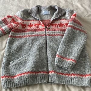 100% pure wool. Knitted in Iceland. Made in Canada.